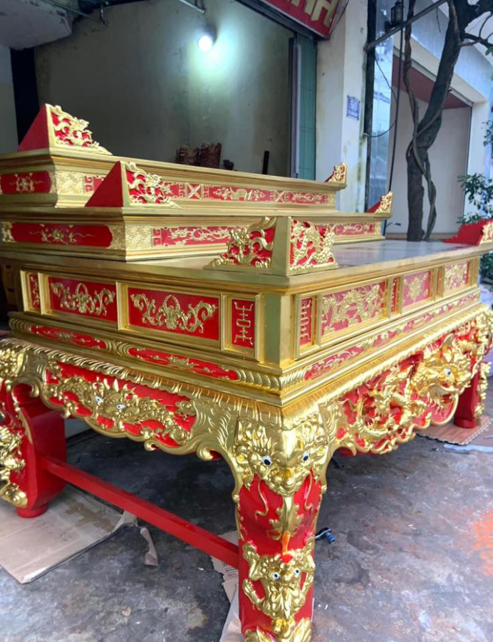 Bàn thờ Dạ kép gỗ gụ